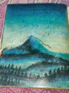 Vintage Mountain Landscape painting