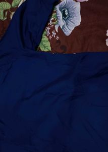 Embroidered Navy Blue Kurta
