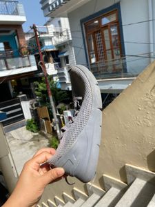 Light Grey Mesh Sneakers