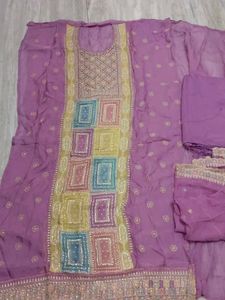 organza tissue party wear suit