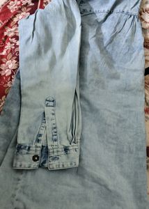 Wrangler Denim Cotton Shirt For Women