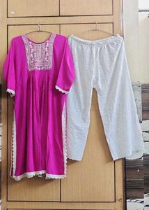 Embroidered co-ord set