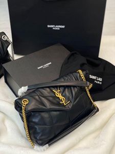 Saint Laurent Black Leather Shoulder Bag
