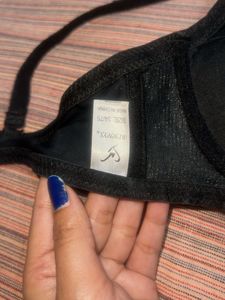 Black Padded Bra