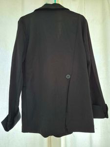 Classic Black Double-Breasted Blazer