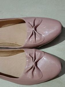 Chic Pink Bow Ballerina Flats