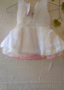 Adorable White Baby Frock