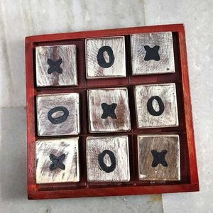 Wooden Tic Tac Toe Game