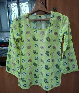 Yellow Paisley BELL SLEEVES Kurta