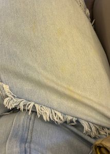 Y2K Ripped Denim Maxi Skirt