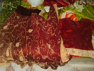 maroon beautiful Georgette lehenga choli