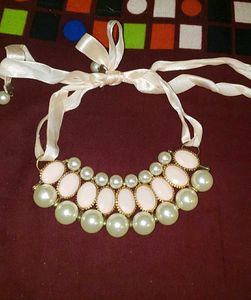 Elegant Pearl and Stone Necklace
