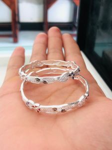 Pure silver Kids Bangles (wt:-18.100g)