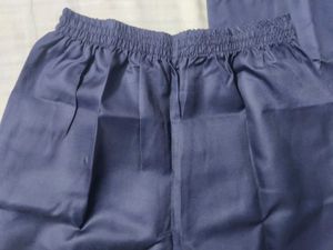 Men's Navy Blue Striped Short Set