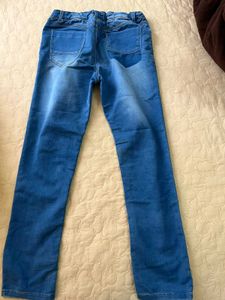 Distressed Blue Denim Jeans