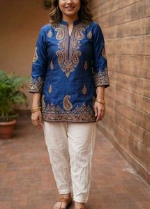 Comfortable Cream Palazzos