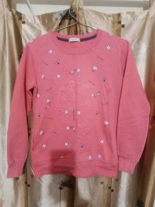 Floral Embroidered Crewneck Sweatshirt