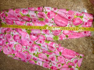 Funky Pink Fruit Print Ruffled top and pant