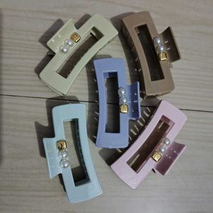 Chunky Y2K Hair Claw Clips Set