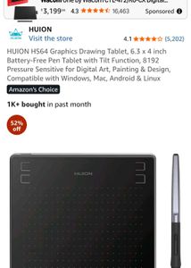 HUION Graphics Drawing Tablet or PENTABLET