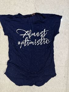 (SALE) Y2k Navy Blue fitted T-Shirt