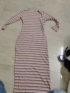 Striped Midi Bodycon Dress