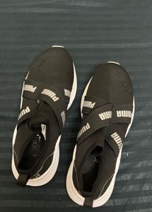 Puma Women's Black Slip-On Sneakers