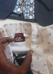 Used only once Boy's White Shirt &amp; Tie Set