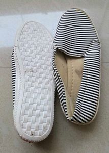 Chic Striped Loafers