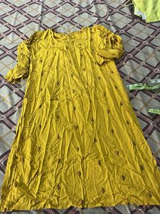 Beautiful Yellow Kurta