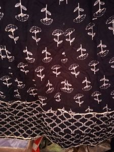 navy  blue anarkali
