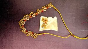 Exquisite Gold-Toned Ethnic Necklace Set