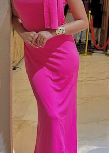 Elegant Pink Maxi Dress