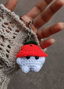 kawai mushroom keychains