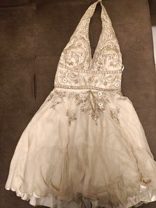 ⬇️PRICE DROP⬇️ Embroidered Halter Neck Dress