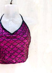 Sparkling Mermaid Scale Halter Top