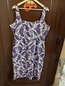 Purple And White Dress