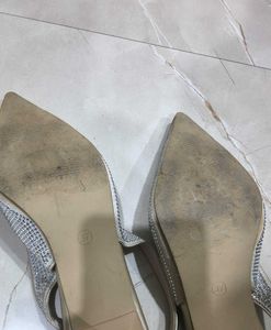 Sparkling Crystal Slingback Heels