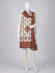 Elegant Printed Kurta Set with Dupatta