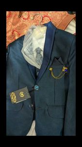 6 year boy Festive Suit with Brooch