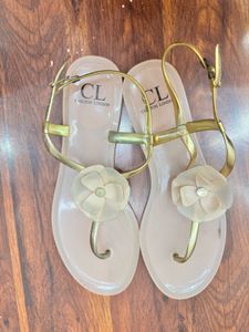 Elegant Carlton London Flower Sandals
