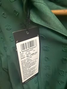 Elegant Emerald Green Textured Top