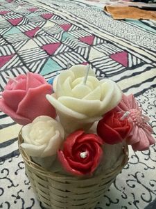 Set of Rose Shaped Scented Candles
