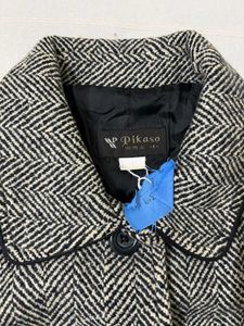 Herringbone Tweed Coat