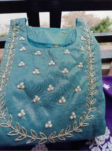 Partywear kurta with dupatta
