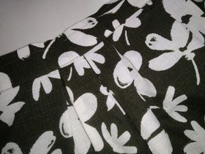 Olive Floral Plated Skirt