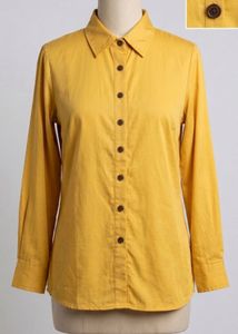 Mustard Yellow Light Shirt For Women