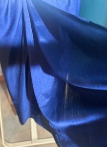 Elegant Navy Blue Drape Skirt
