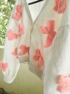 bow cardigan