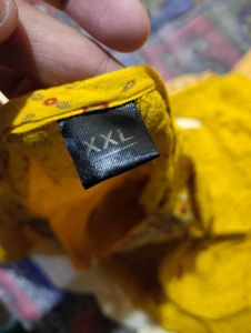 Yellow Embroidered Kurta